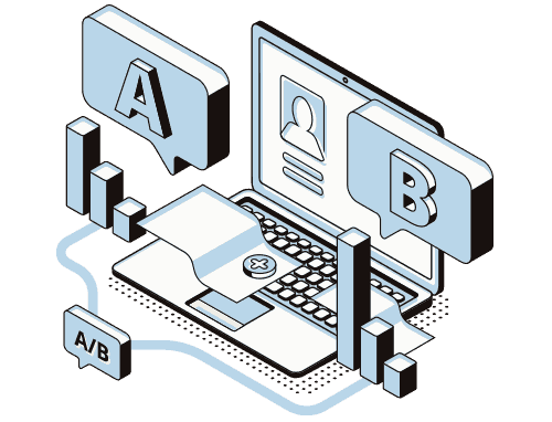 Data analytics targeting illustration