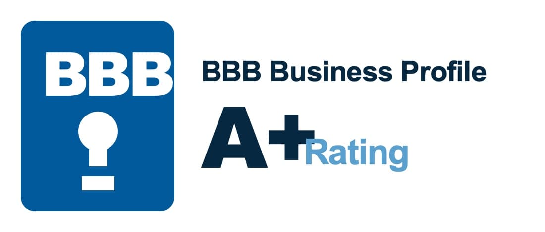 BBB Business Profile A+ rating