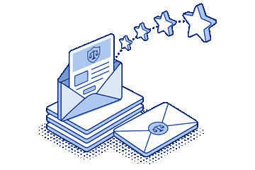 Branded email education campaign generating reviews illustration