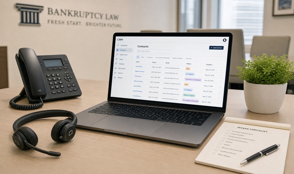 Law Firm Intake Process: A Five-Minute Framework That Books More Consults illustration