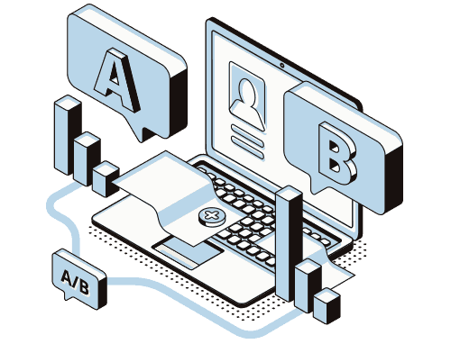 Data analytics targeting illustration